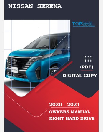 nissan serena 2020-2021 owners manual in english